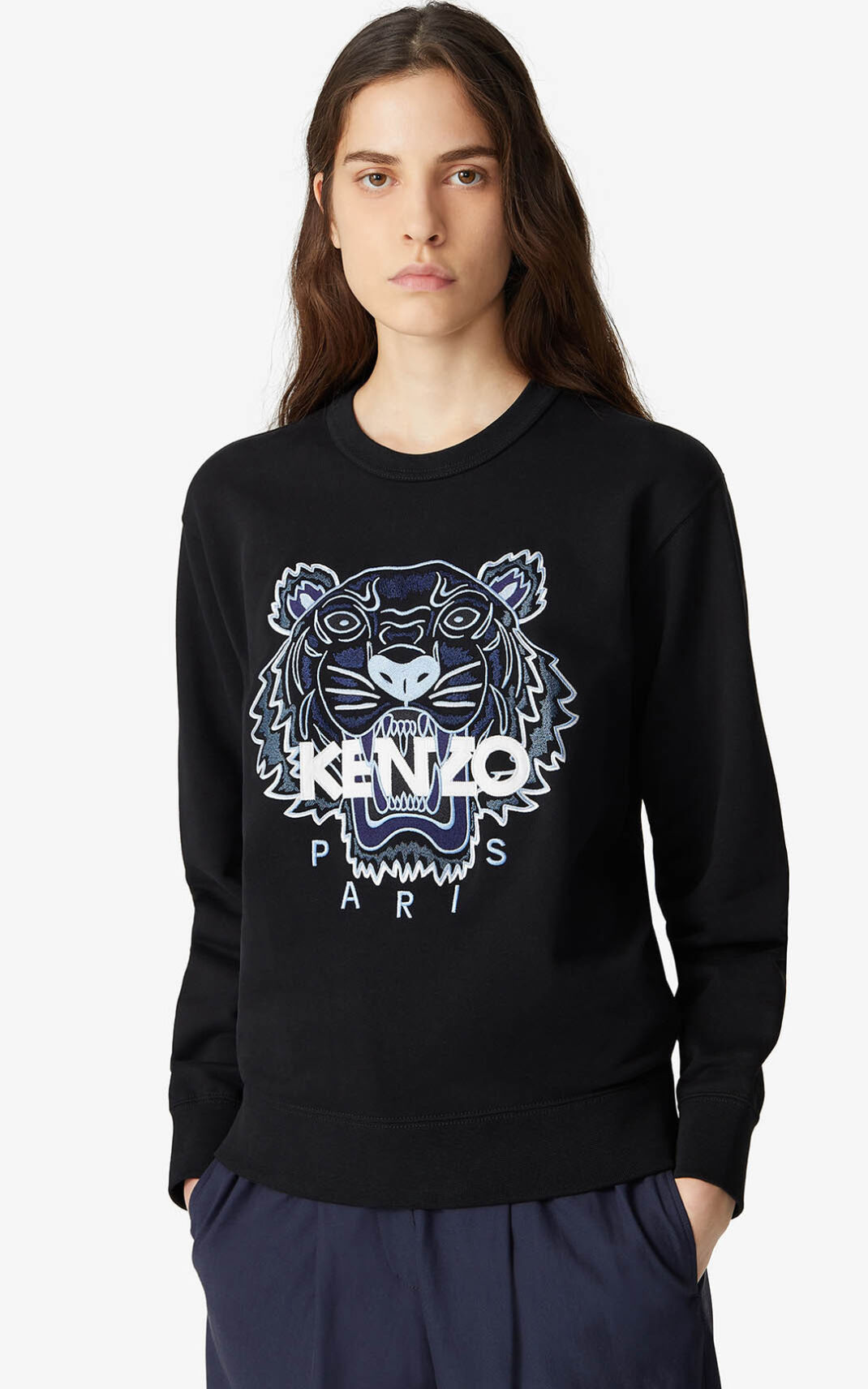 Kenzo Tiger Melegítő Felső Női Fekete | ID.234342